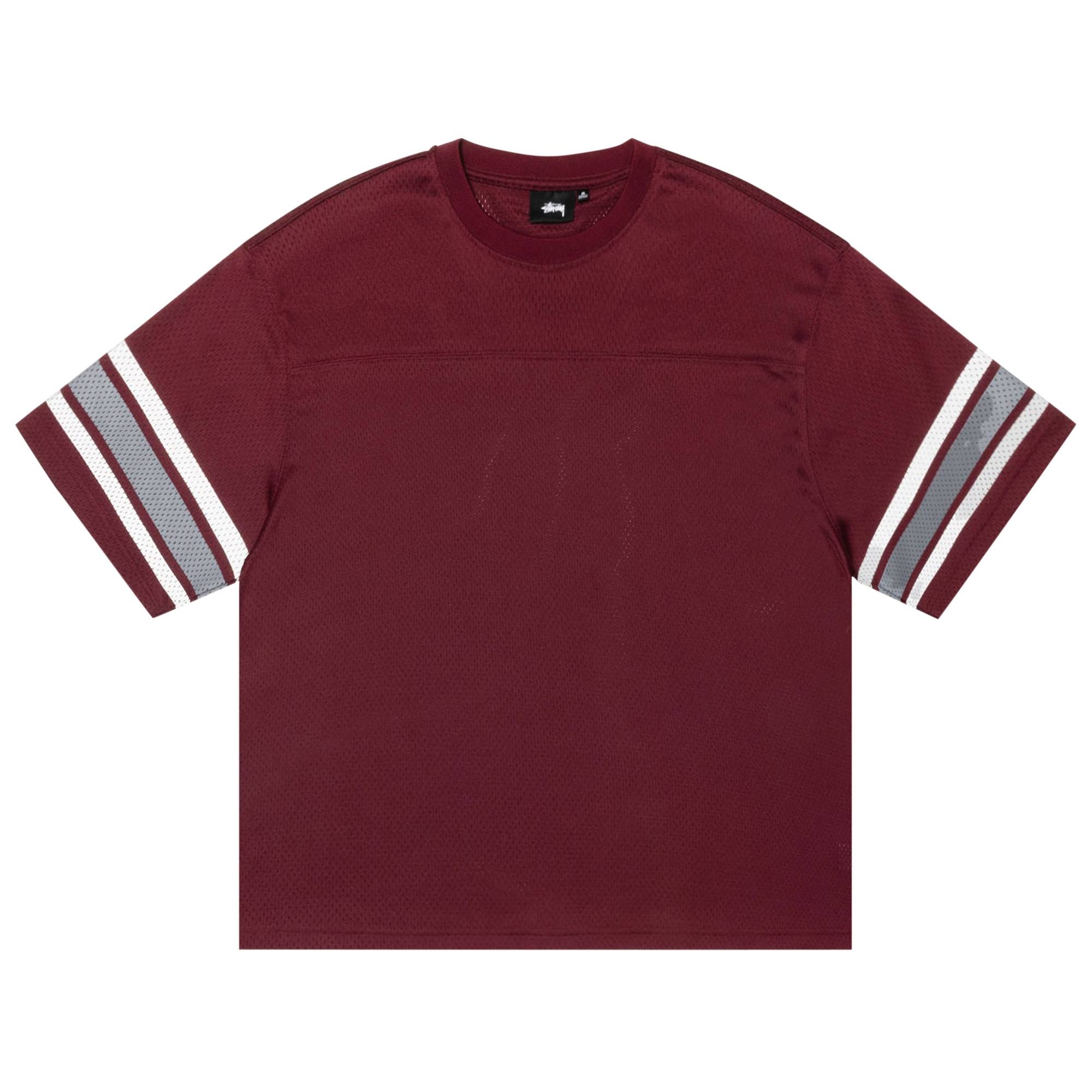 Stussy Surfman Mesh Football Jersey 'Burgundy' - 1