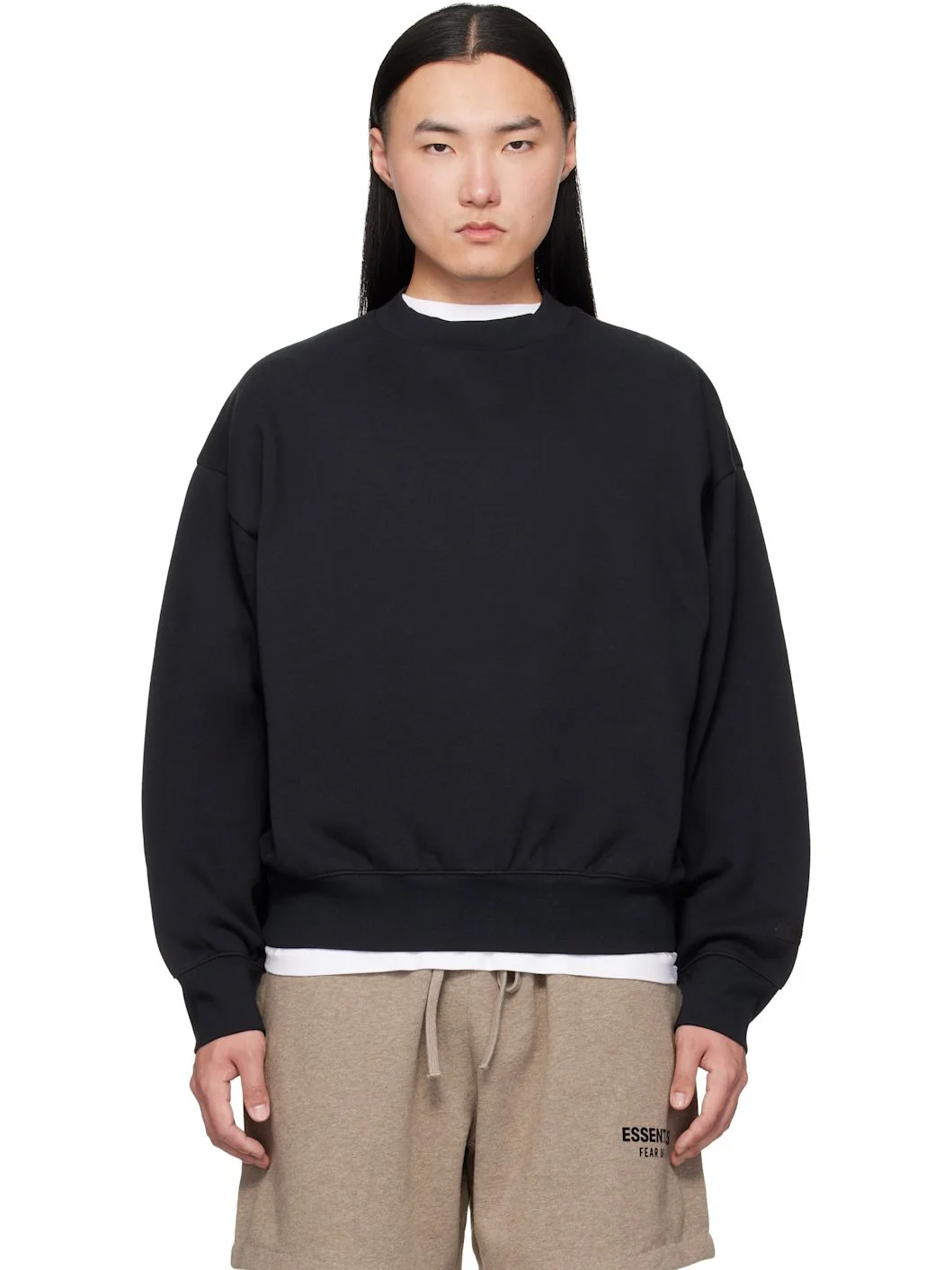 Black Classic Crewneck Sweatshirt - 1