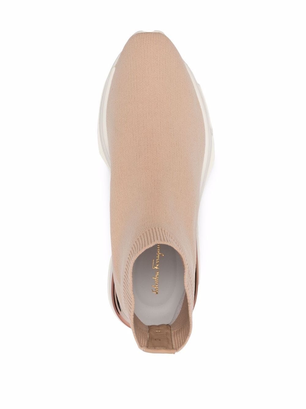 metallic heel-counter sneakers - 4