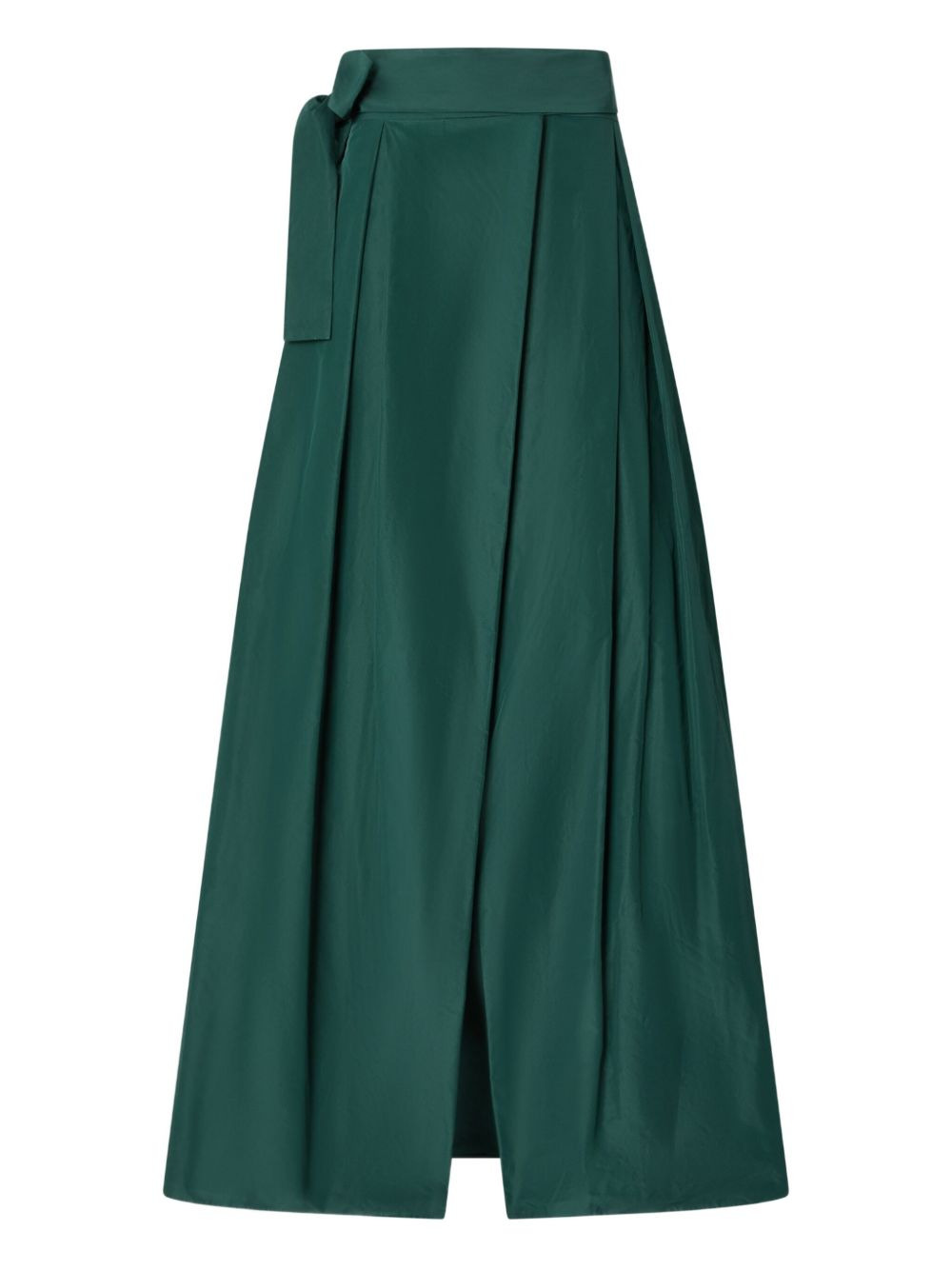 pleated tie-belt maxi skirt - 1
