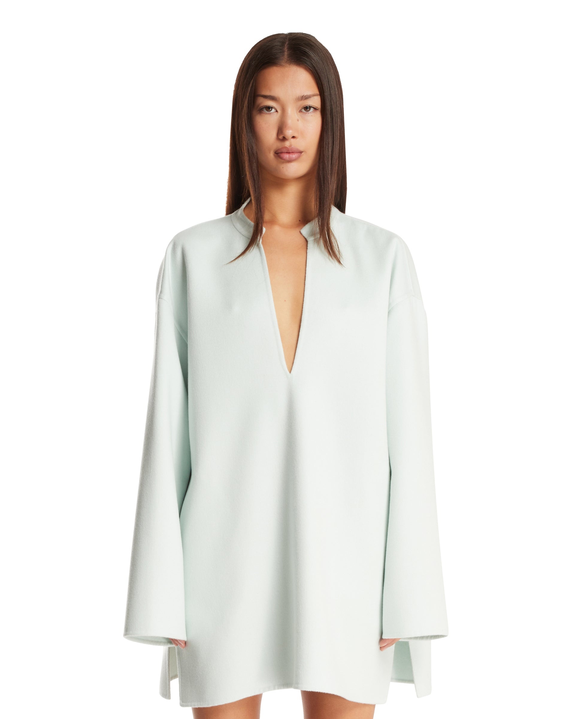 Light Blue Cashmere Dress - 1