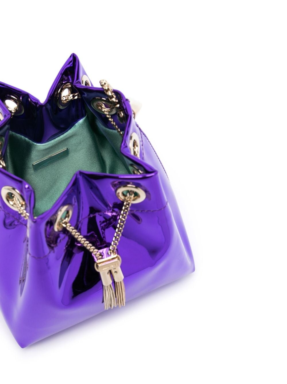Bon Bon patent-leather bucket bag - 6