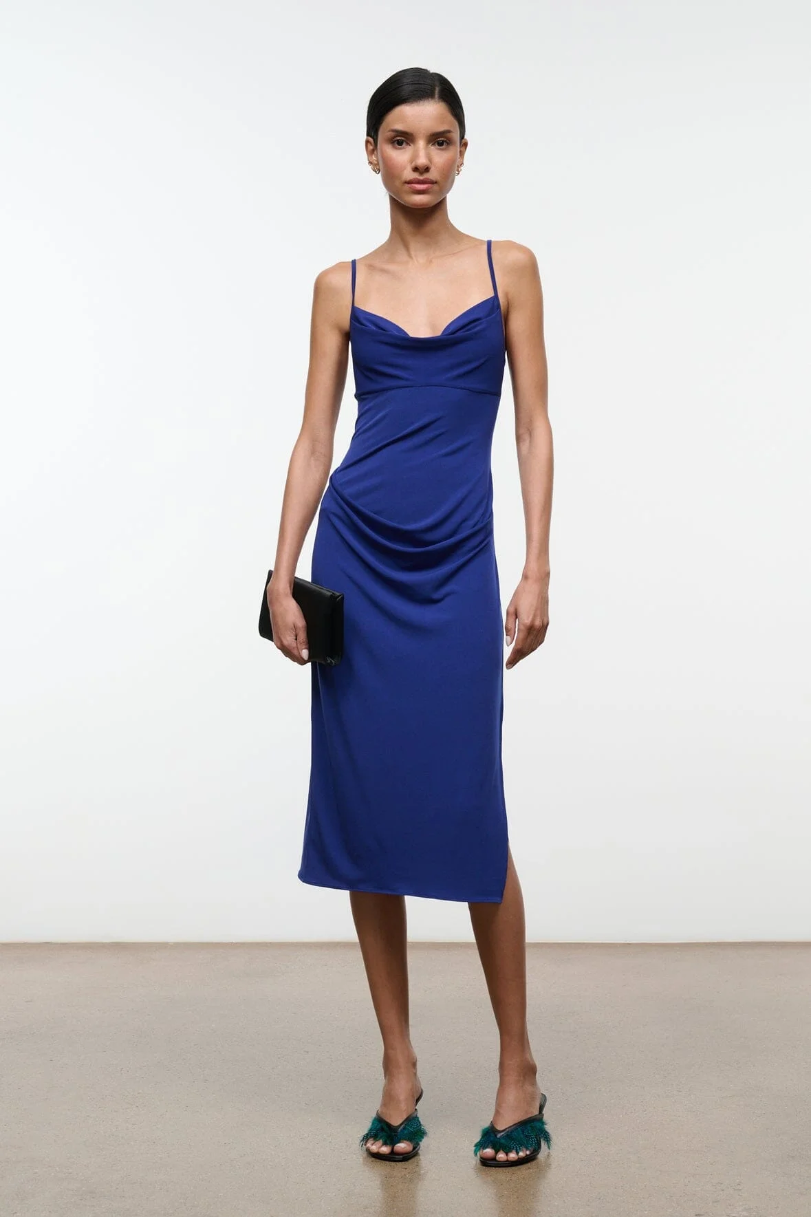 STAUD ASHE DRESS MIDNIGHT - 1