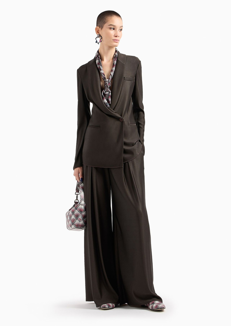GIORGIO ARMANI ASV single-breasted jacket in double viscose jersey outlook