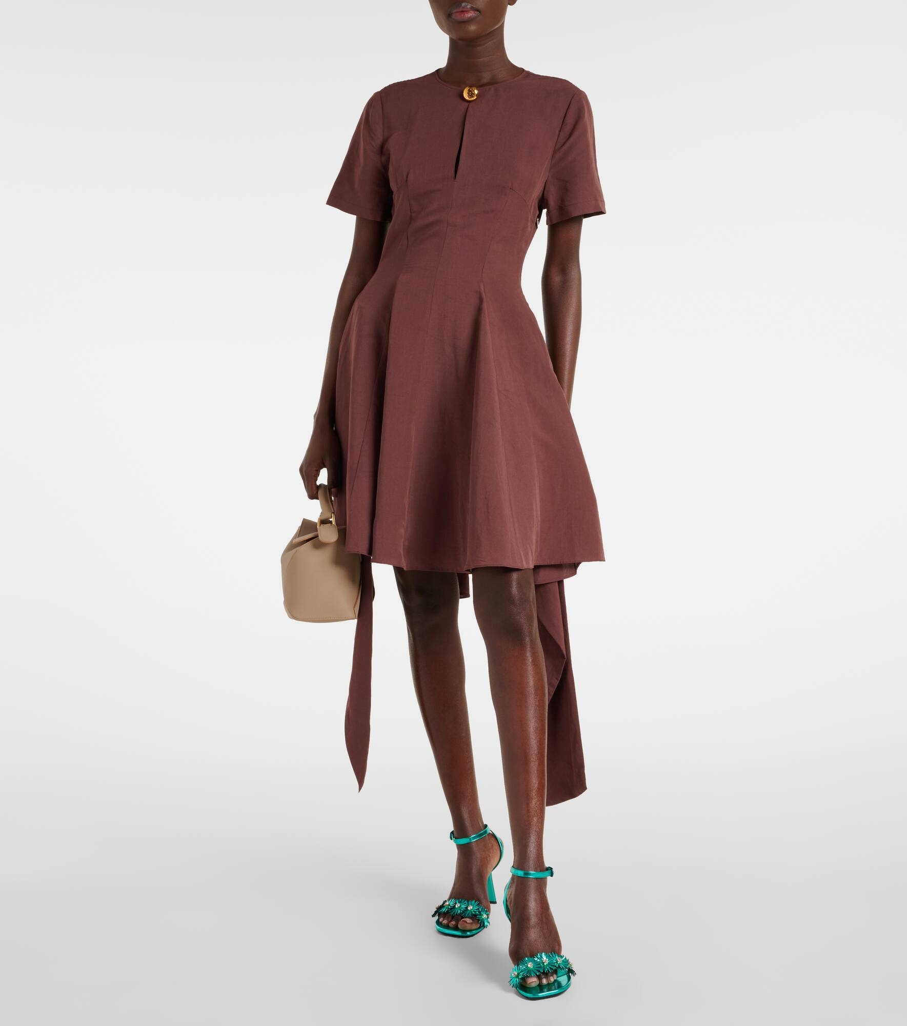 Paula's Ibiza tie-detail midi dress - 2