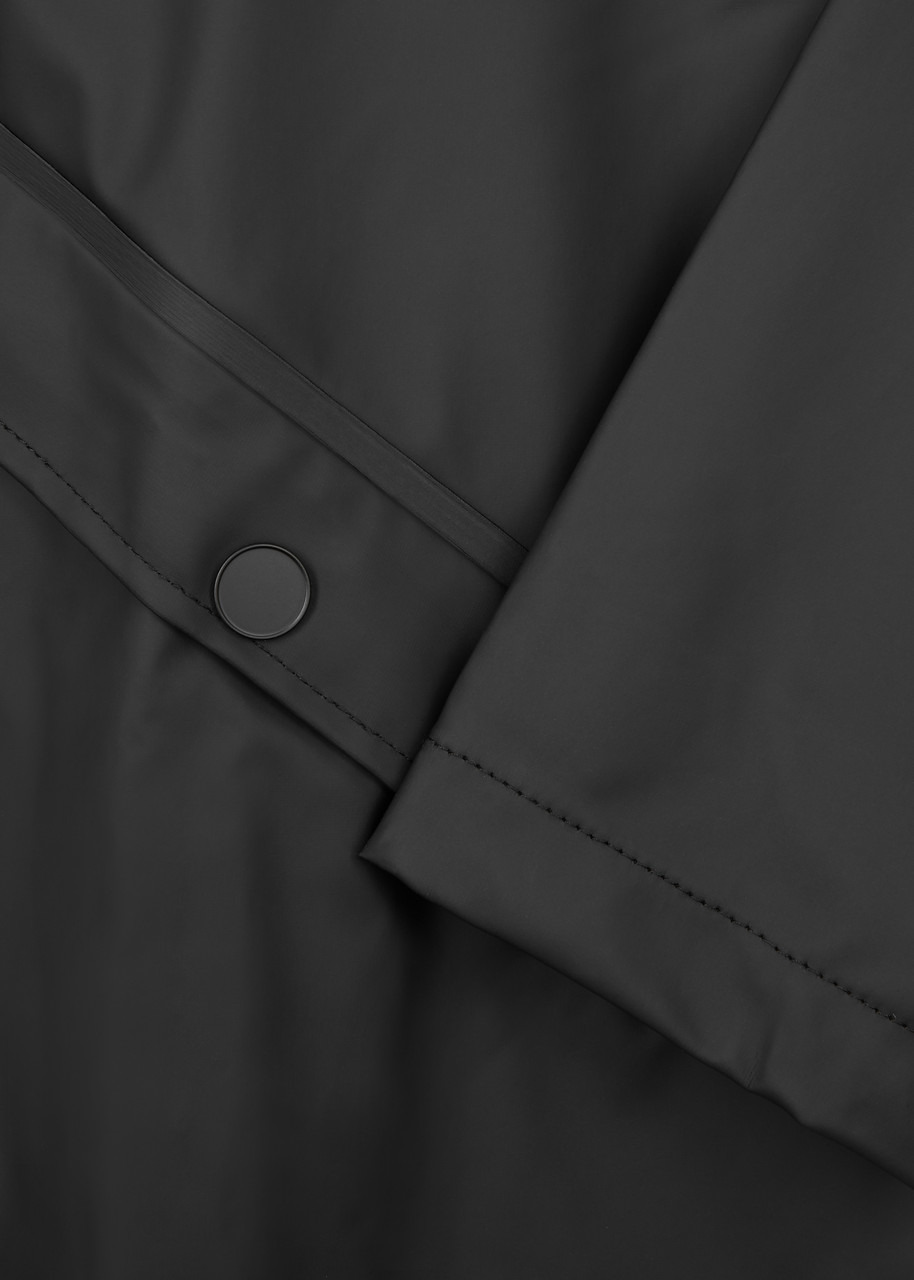 Short matte rubberised raincoat - 5