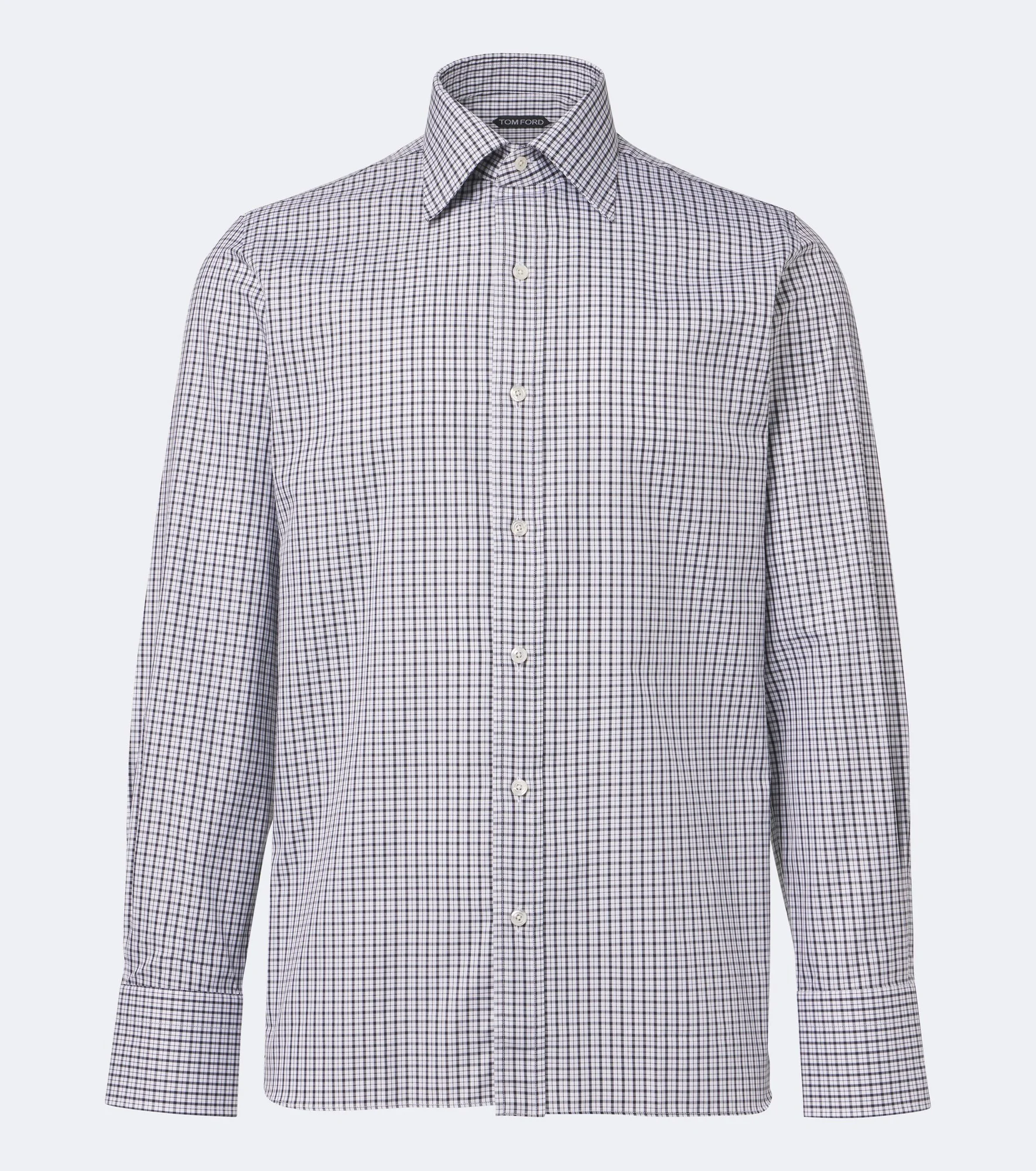 Checked cotton shirt - 1
