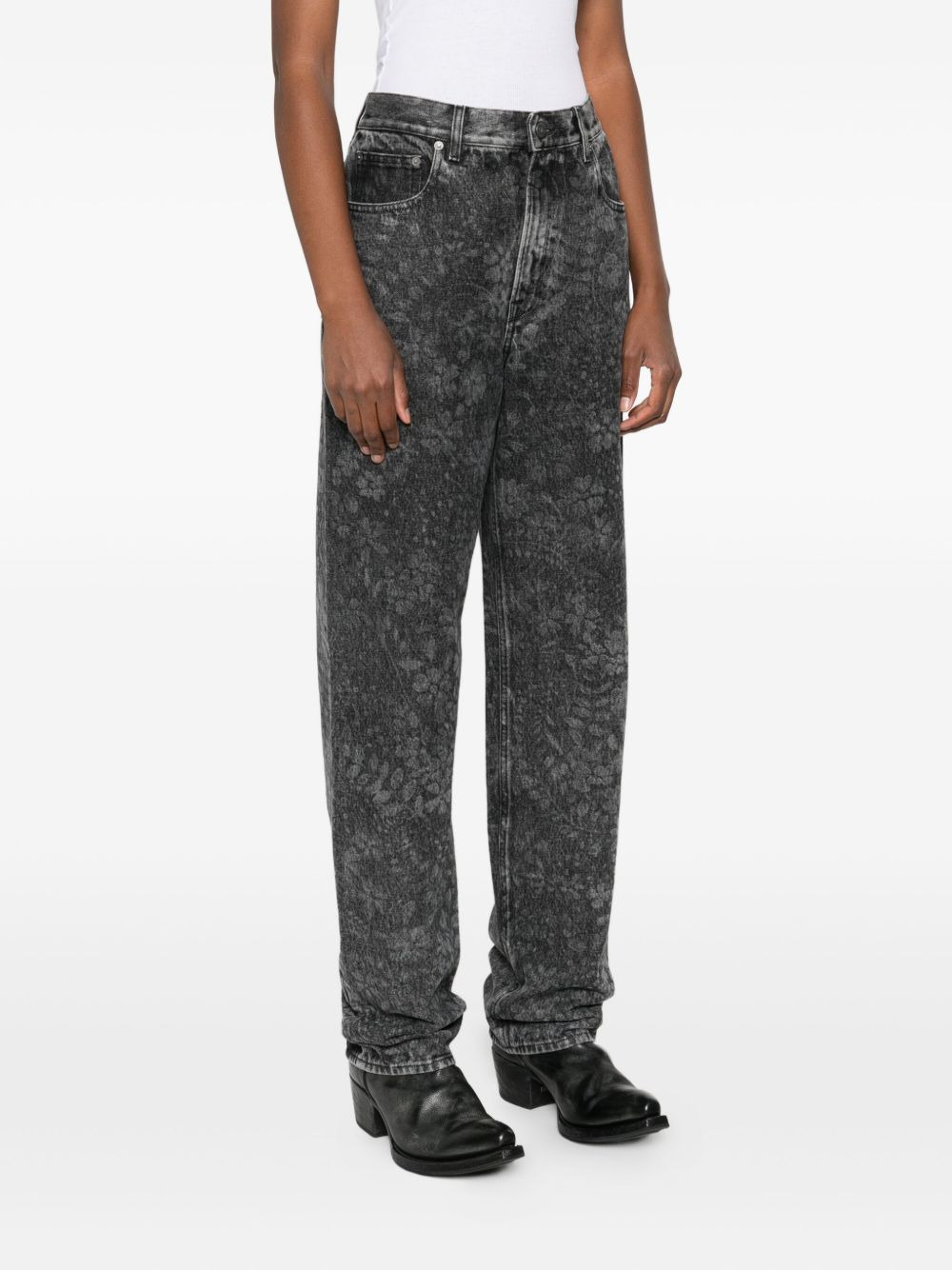 acid-wash cotton jeans - 3