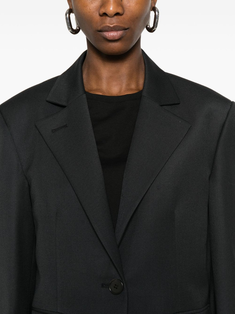 notched-lapel button-fastening blazer 5
