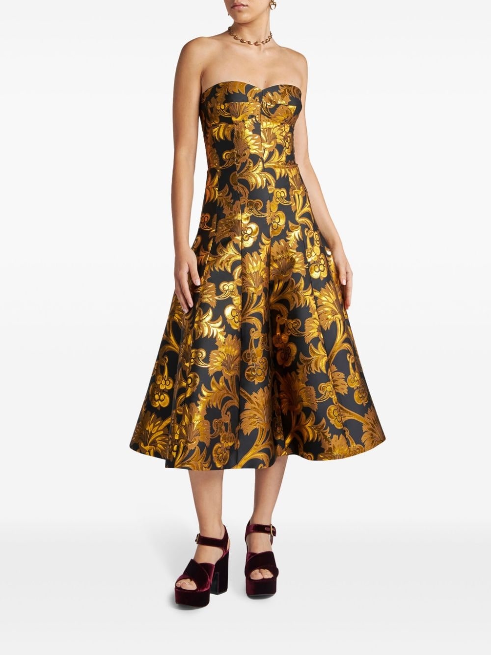 jacquard dress - 2