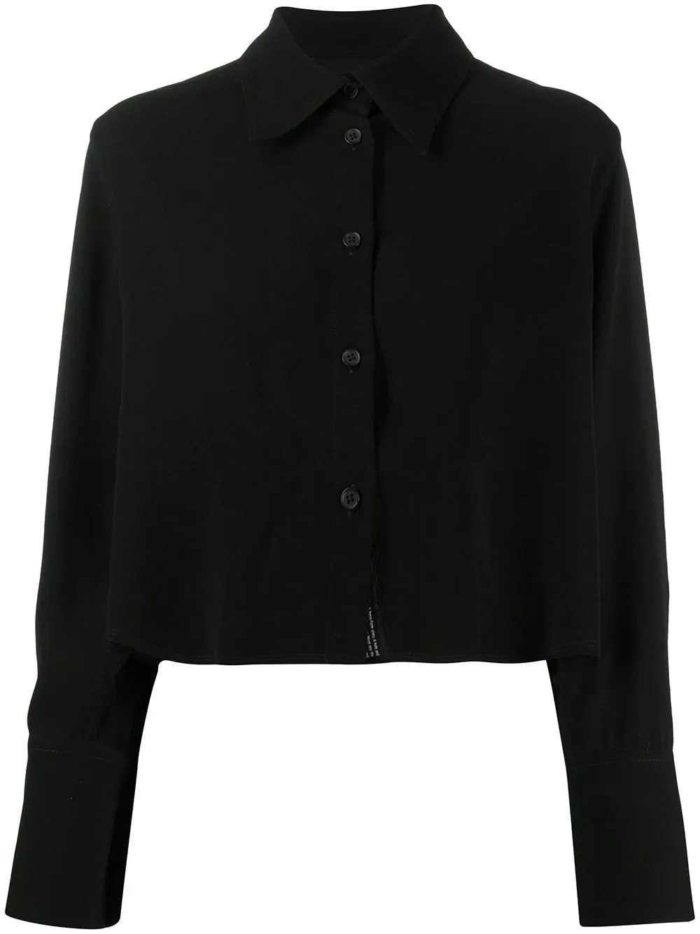 cropped long sleeve shirt - 1