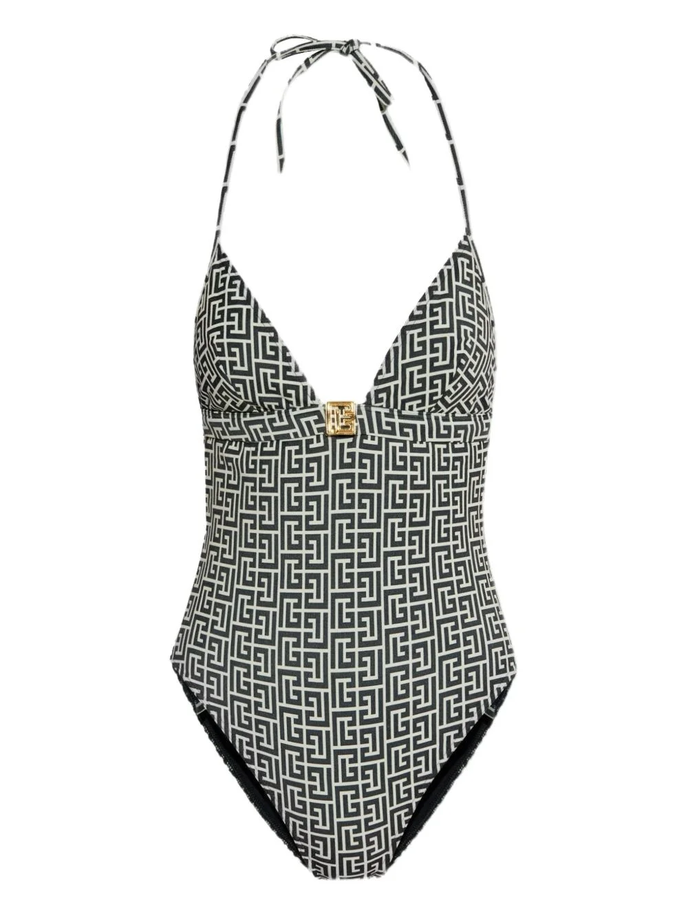 monogram-pattern swimsuit - 1