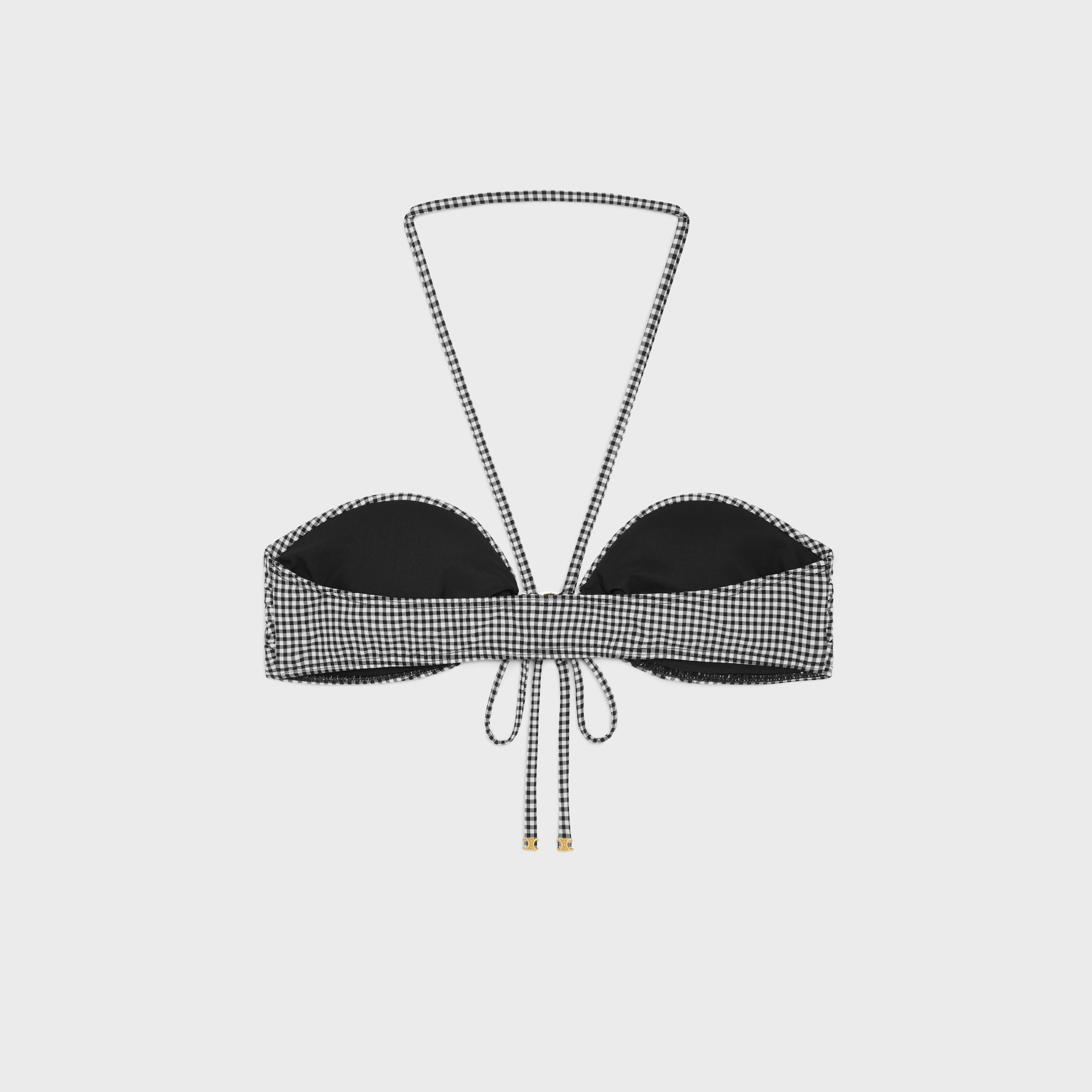 triomphe balconette top in vichy jersey - 2