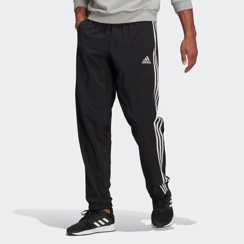 adidas adidas Stripe Loose Straight Training Sports Pants Black GK8982 outlook