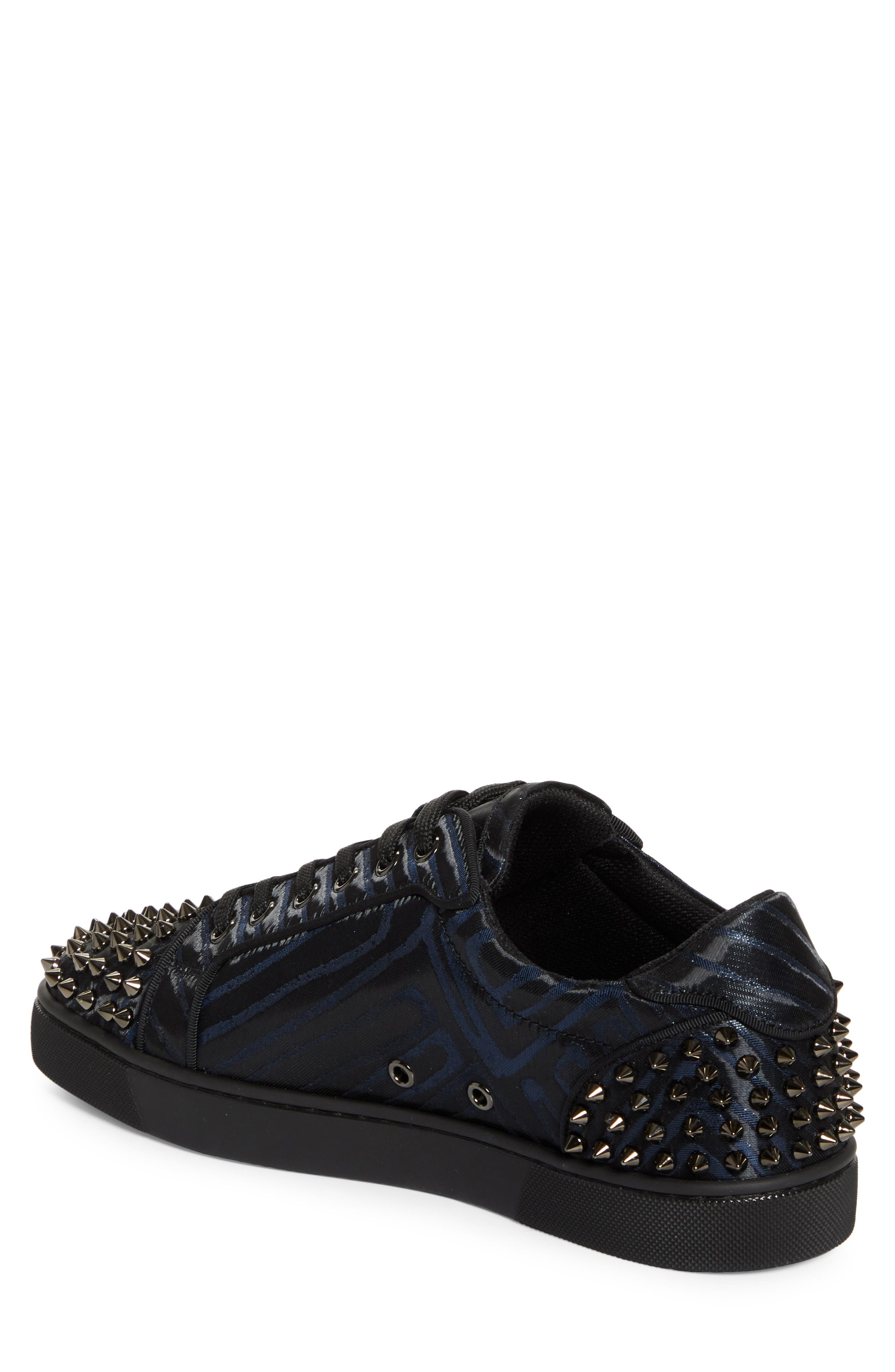 Christian Louboutin Seavaste 2 Orlato Flat Jacquard Sneaker in Black Navy at Nordstrom - 2