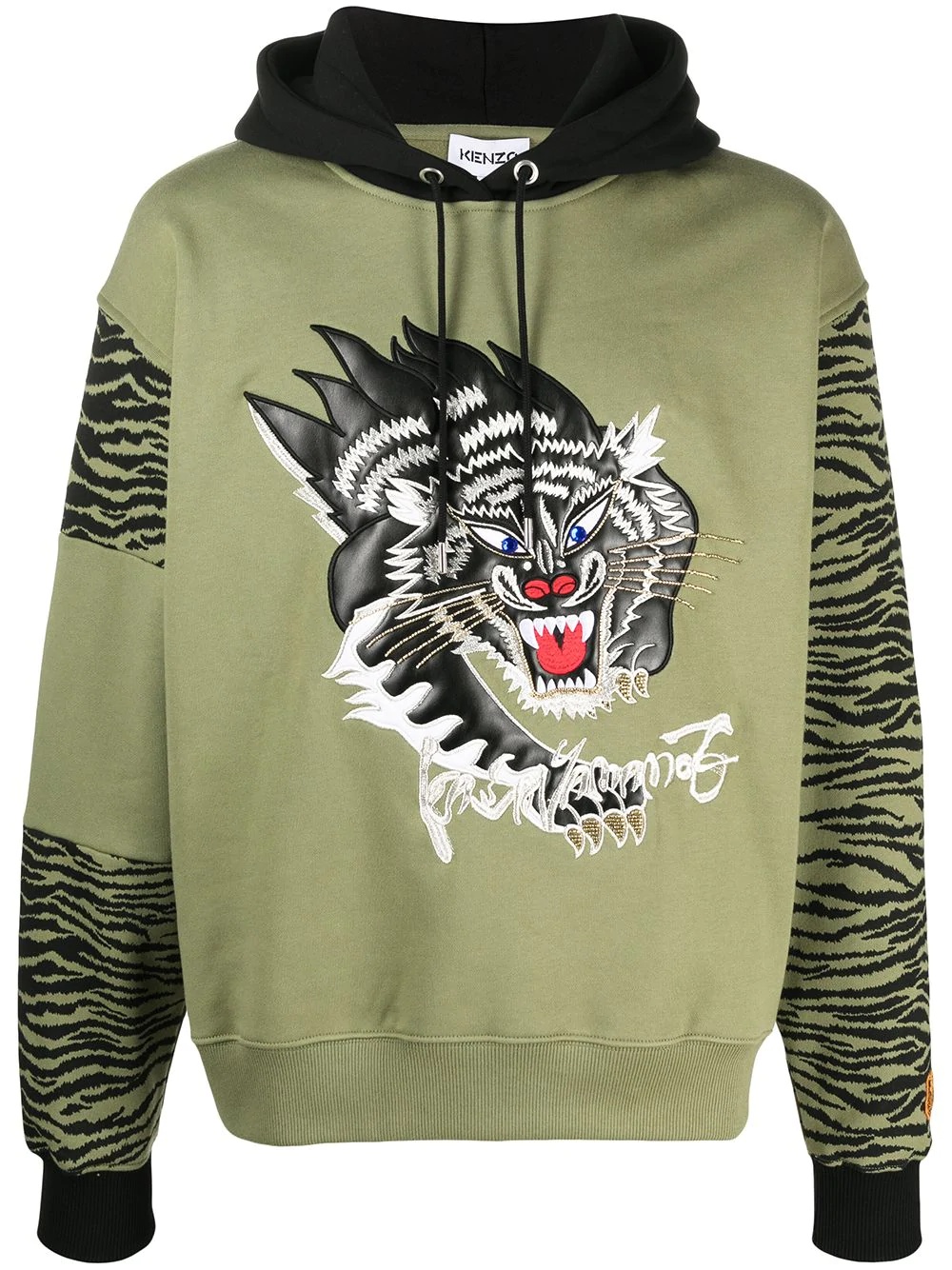 x Kansai Yamamoto tiger-motif hoodie - 1