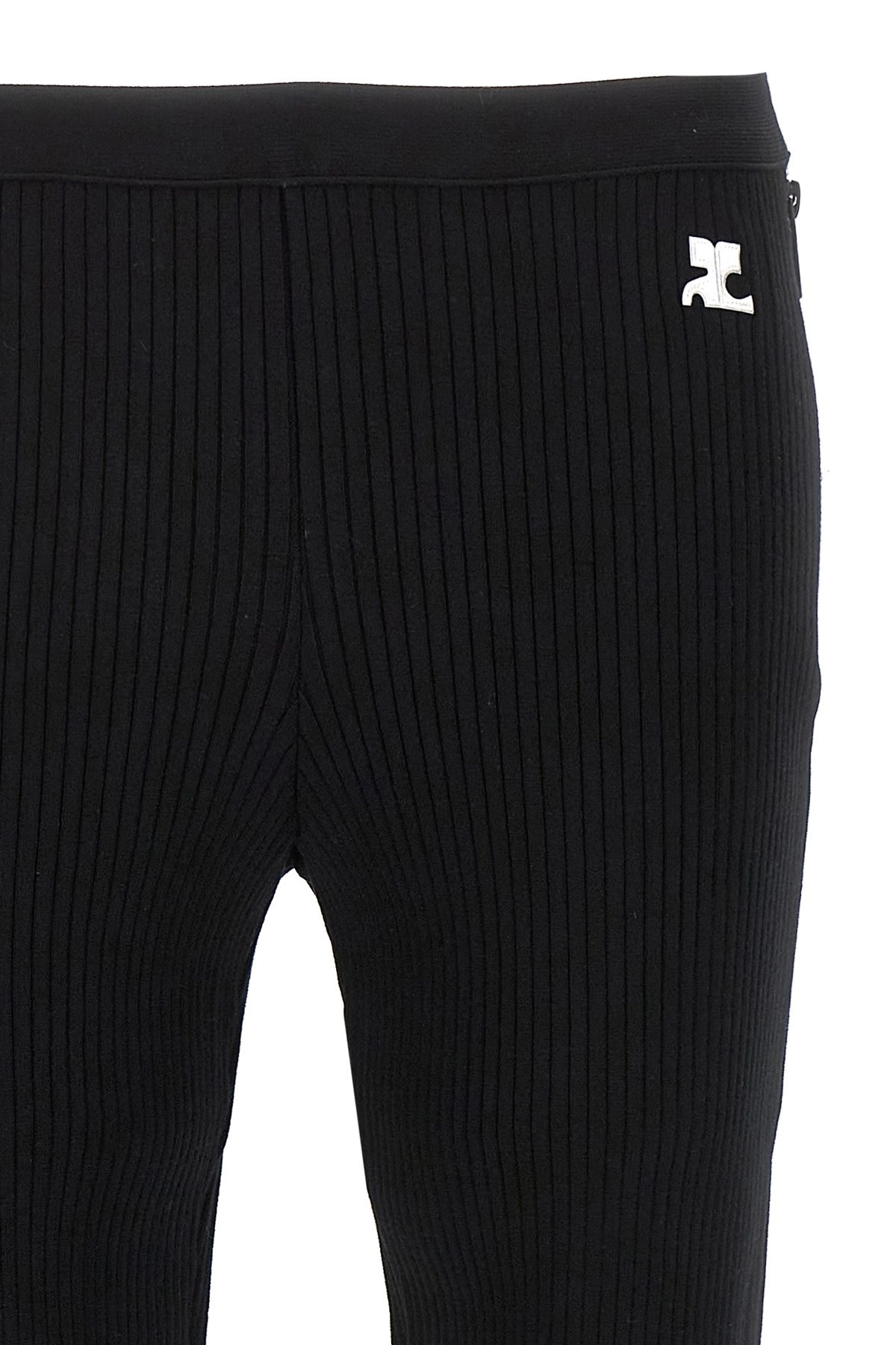 'Reedition rib knit' pants - 4