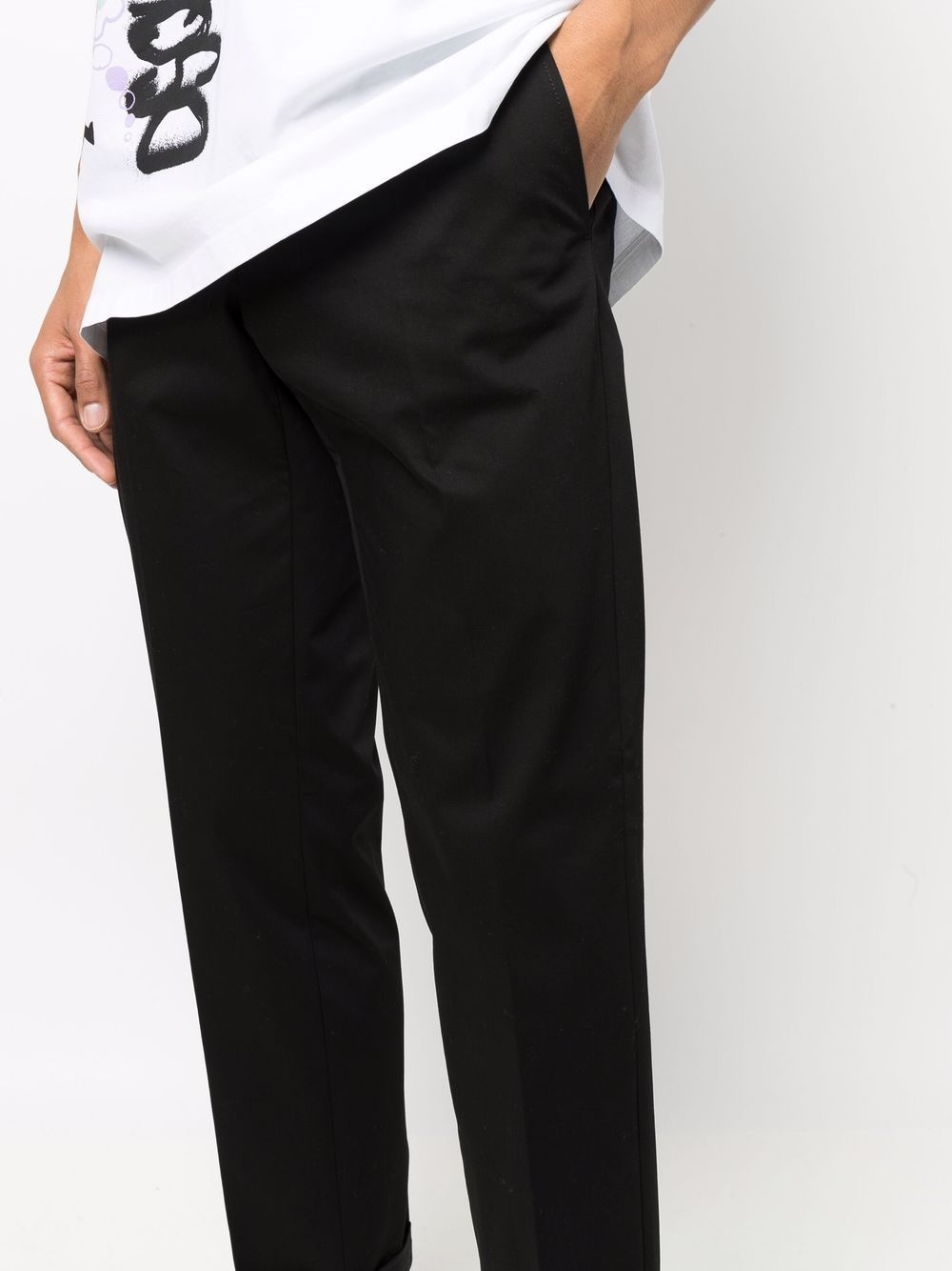 straight-leg tailored trousers - 5