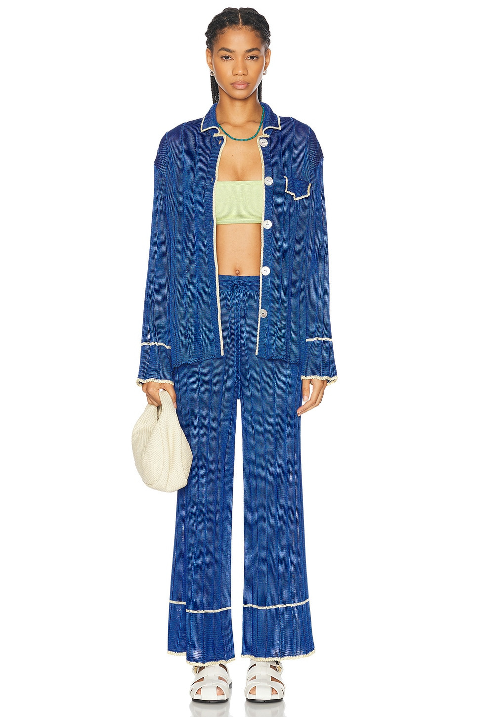 Wide Rib Pajama Pant - 5