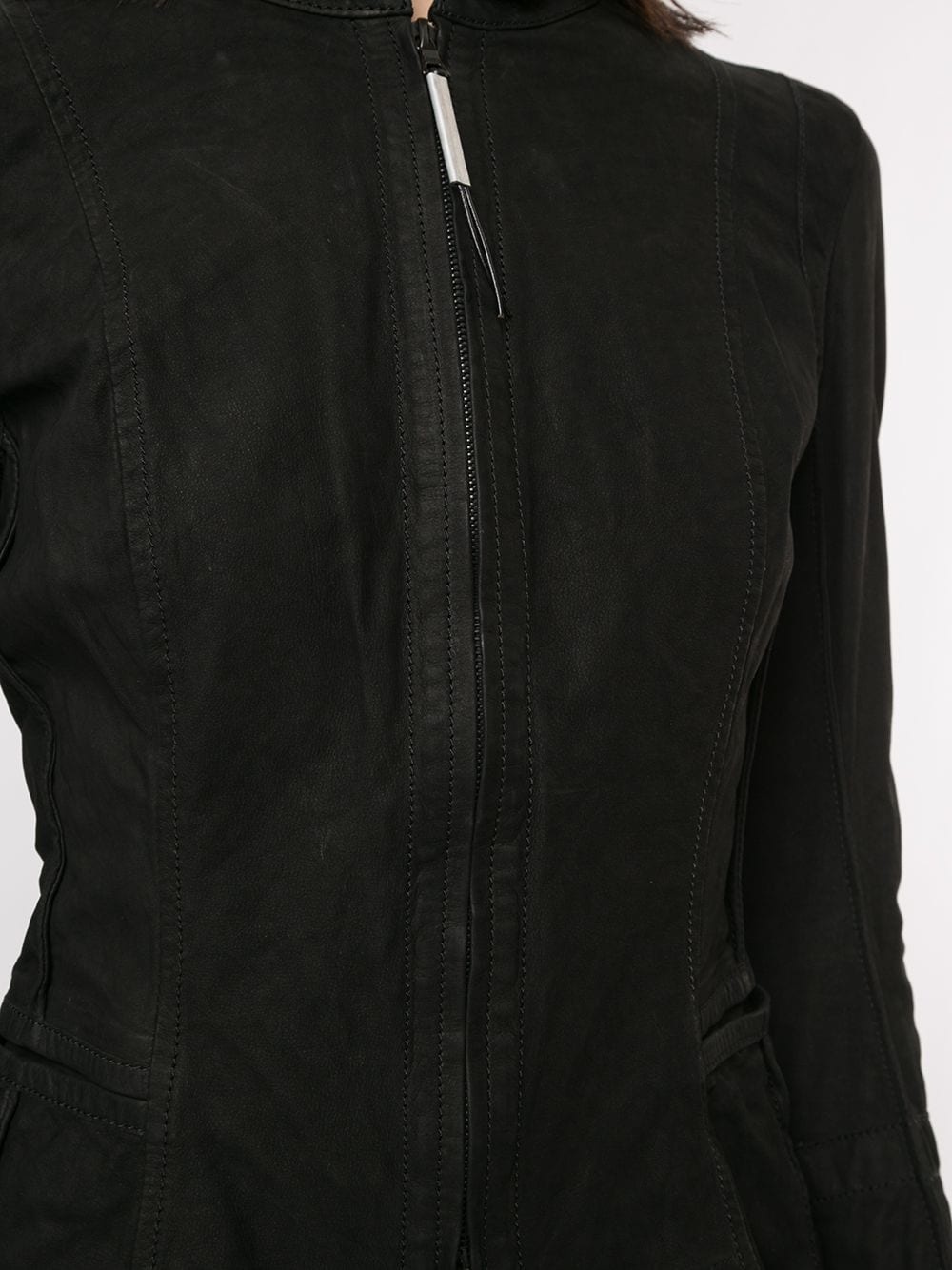 asymmetric hem fitted jacket - 5