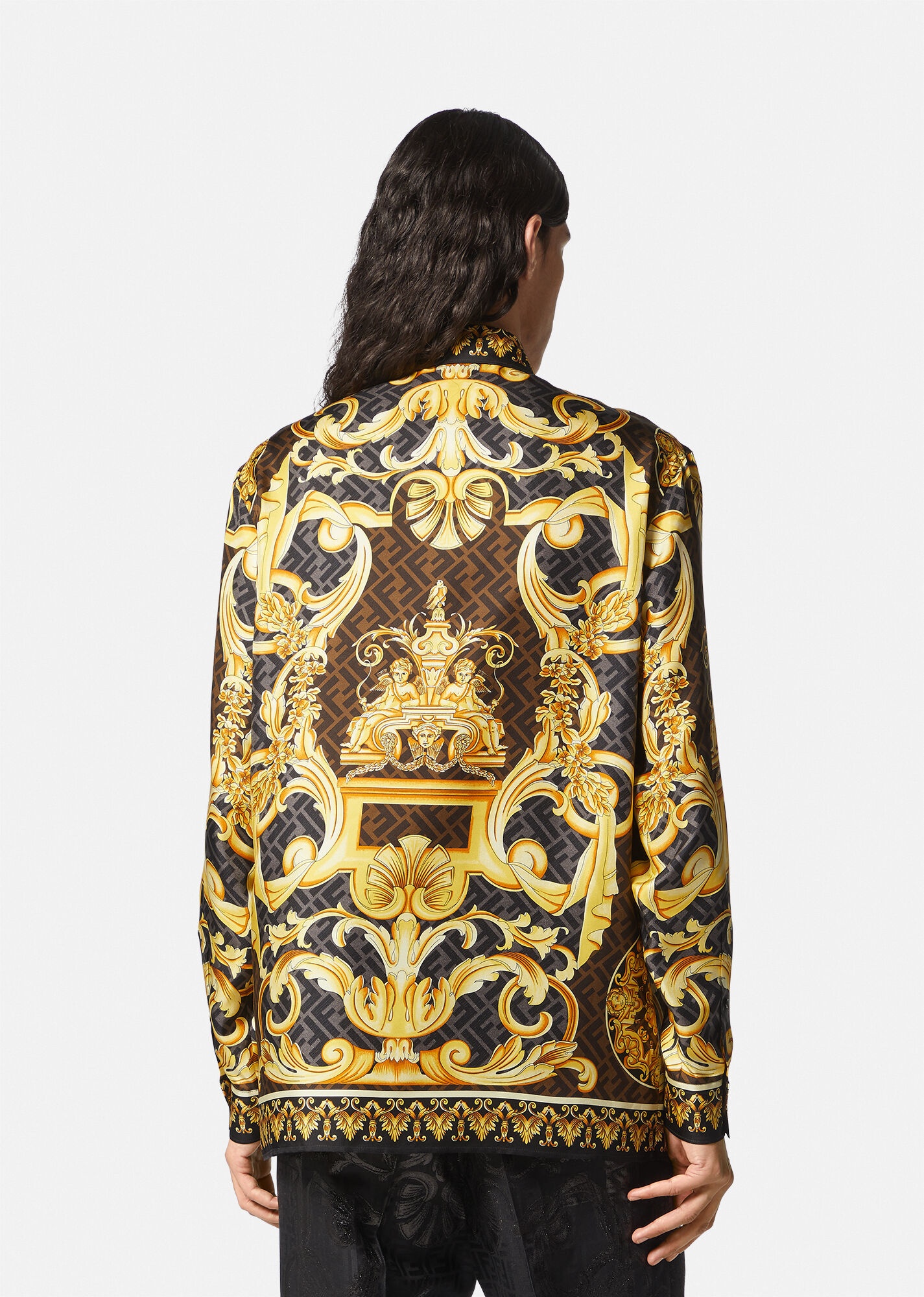 Fendace Gold Baroque Shirt - 4