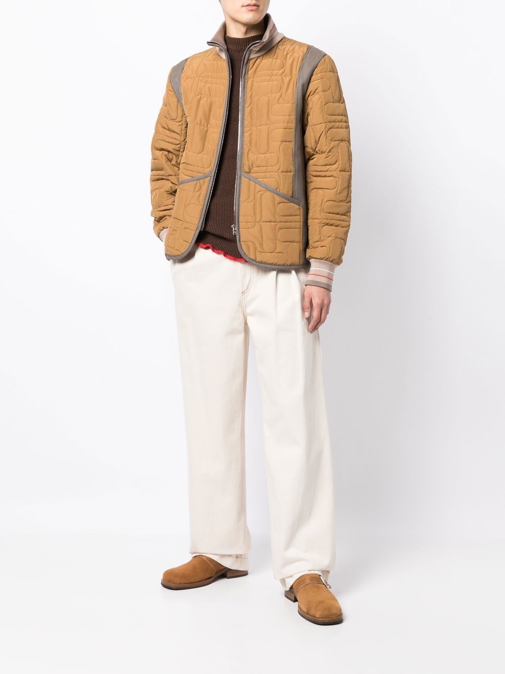 multi-panel padded jacket - 2