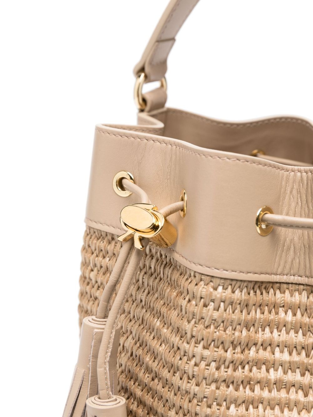 tassel-detail bucket bag - 4