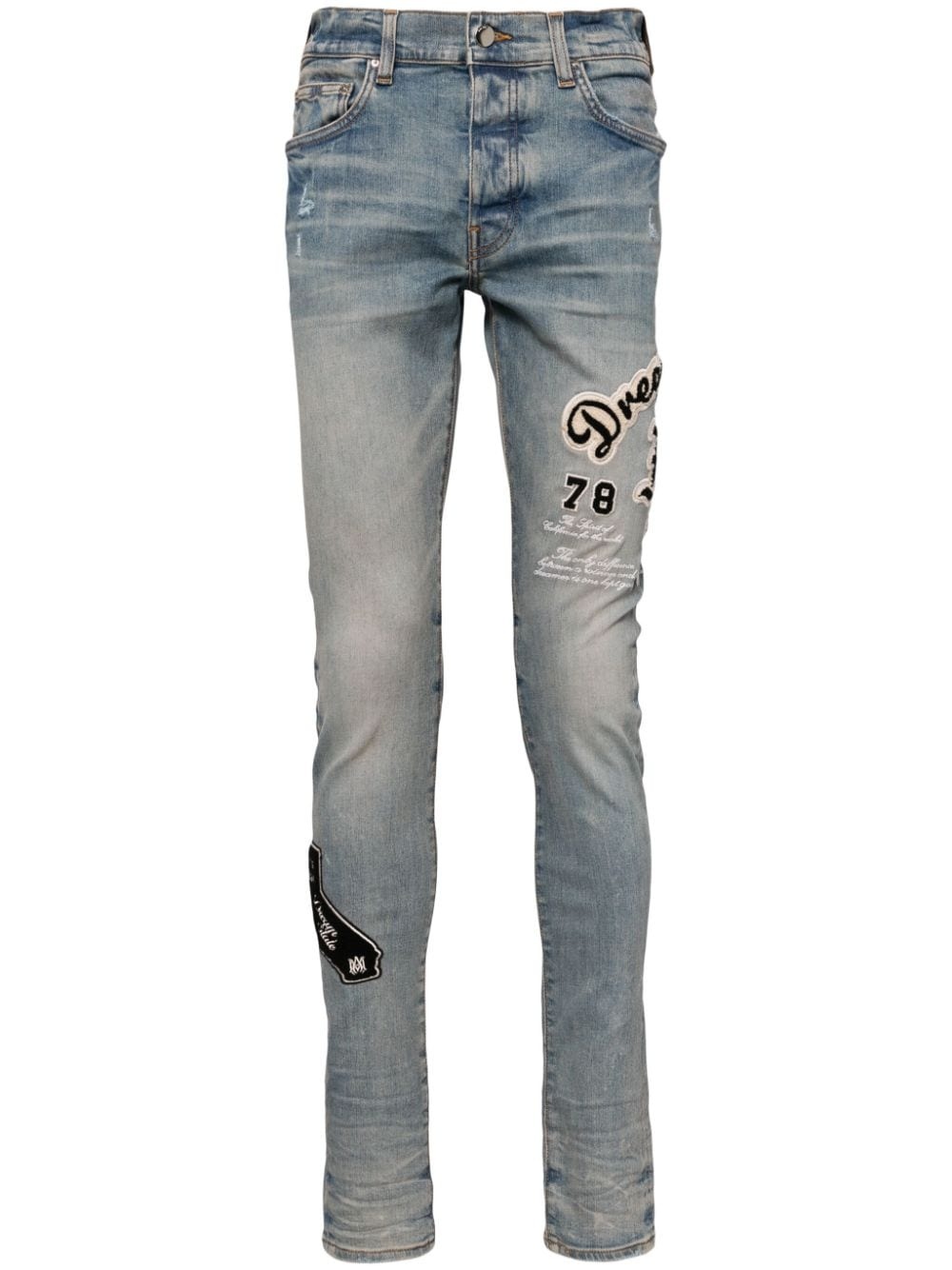 mid-rise skinny jeans - 1