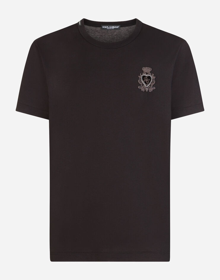 Cotton t-shirt with heraldic patch - 3