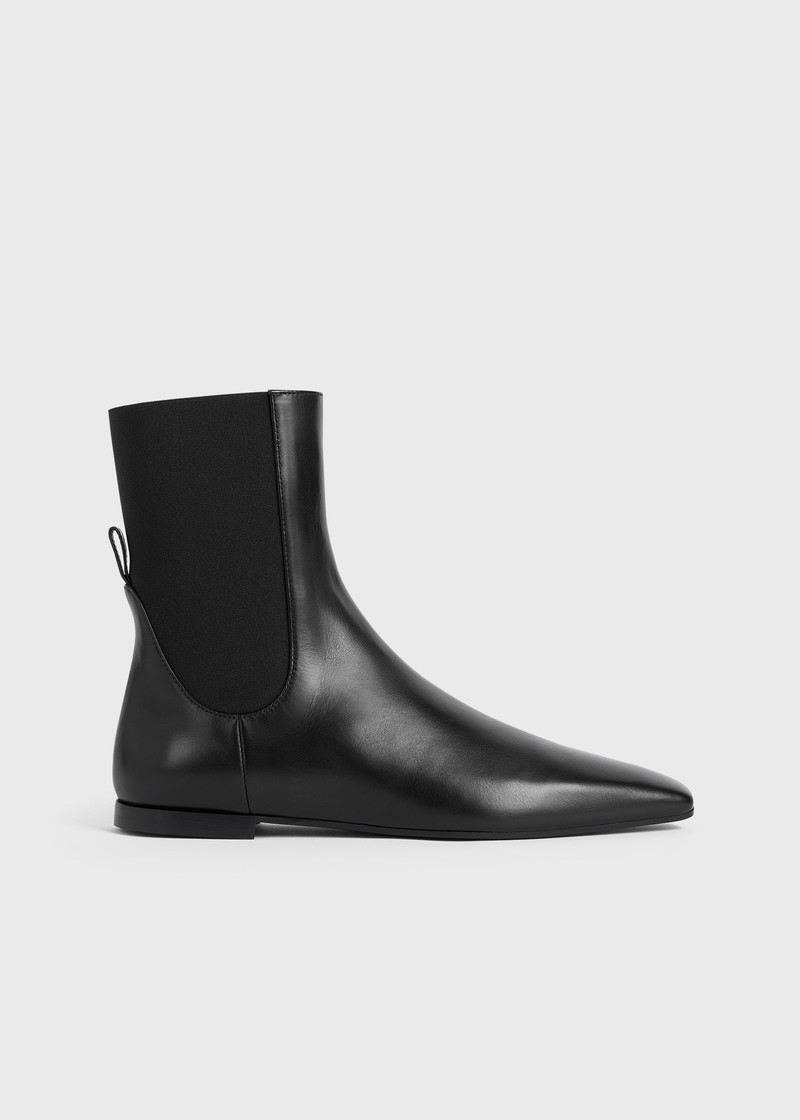 Leather Chelsea boots black - 1