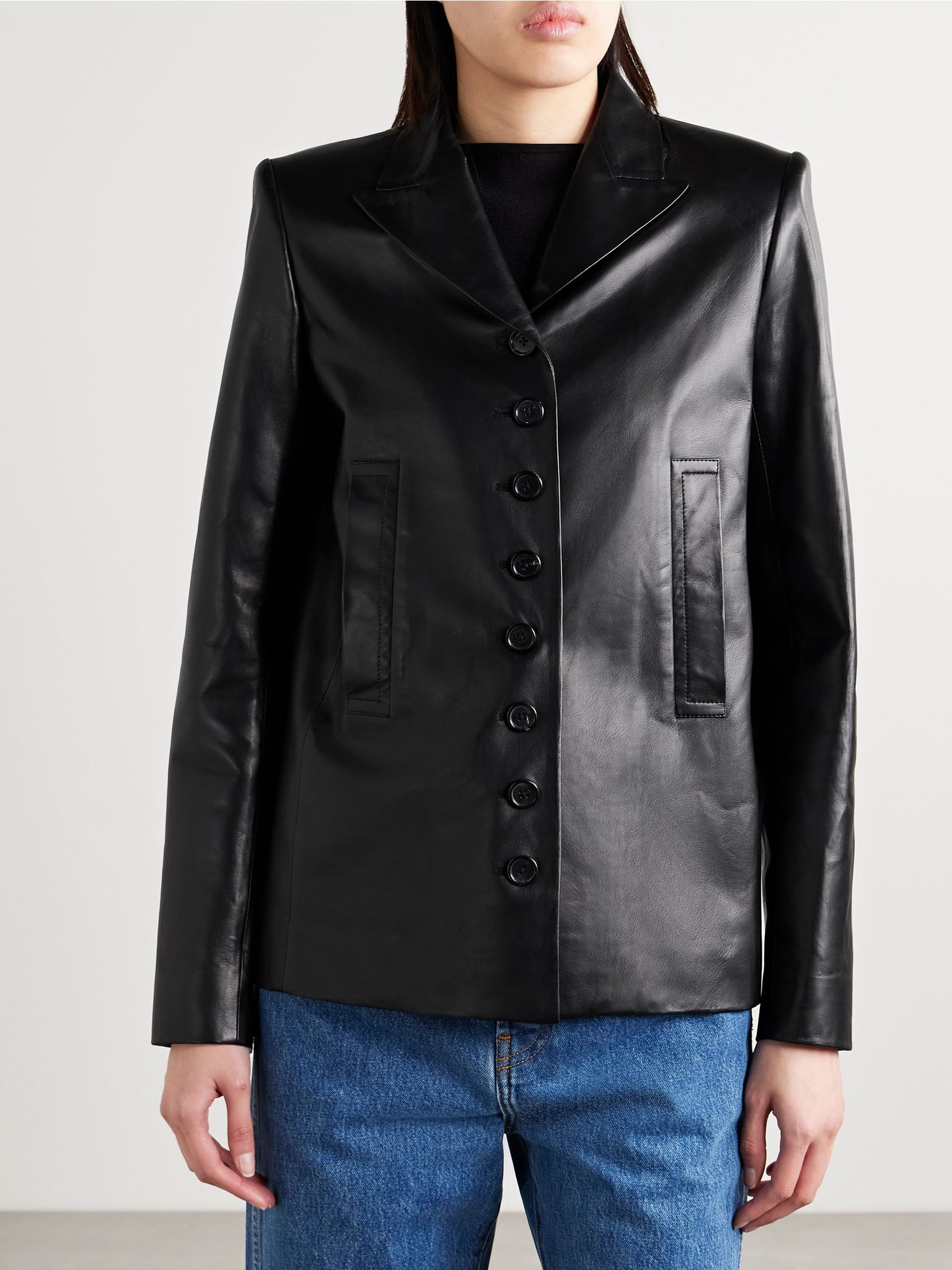 Saraphina leather jacket Black - 3