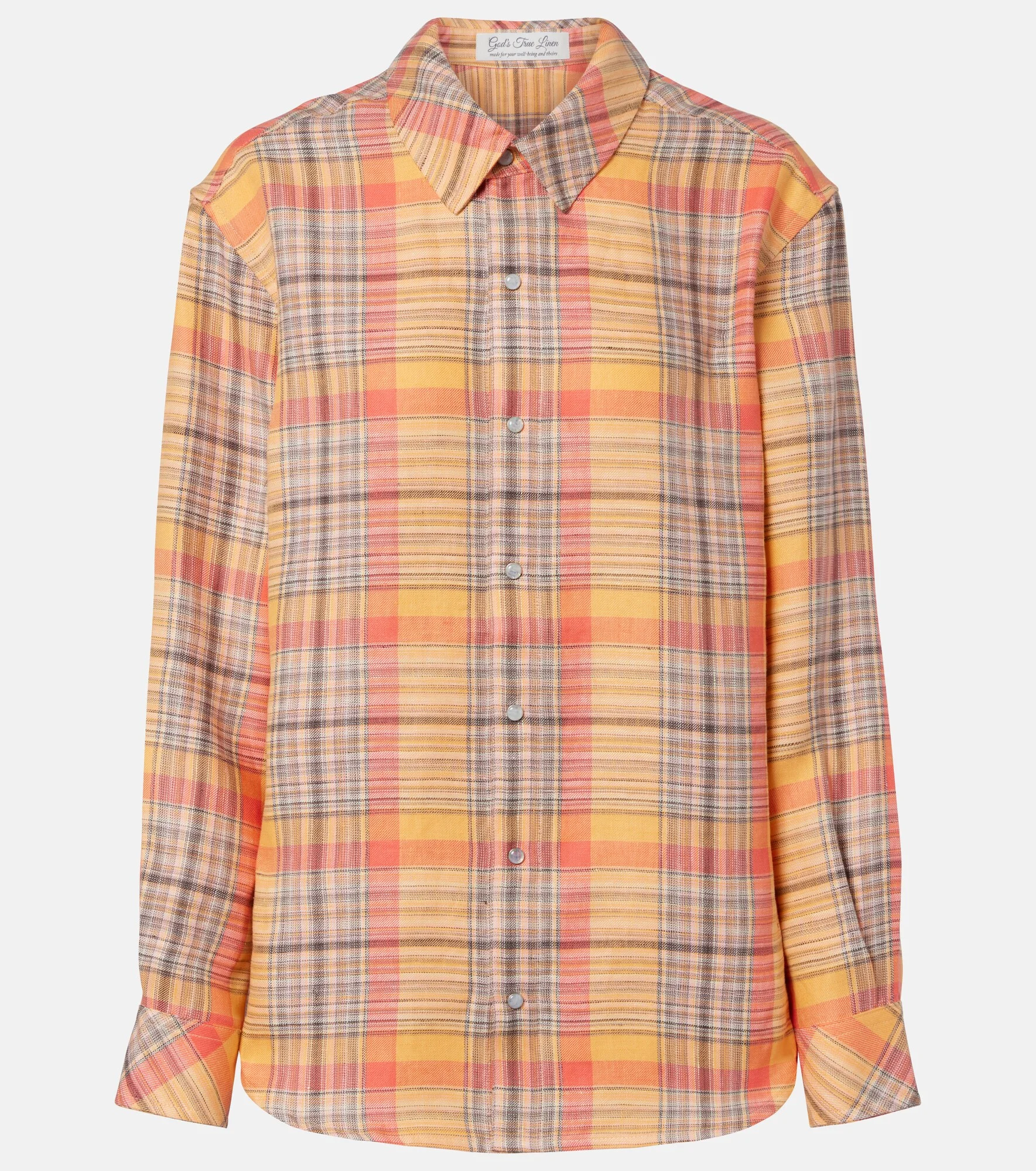 Twilight linen shirt with moonstone - 1