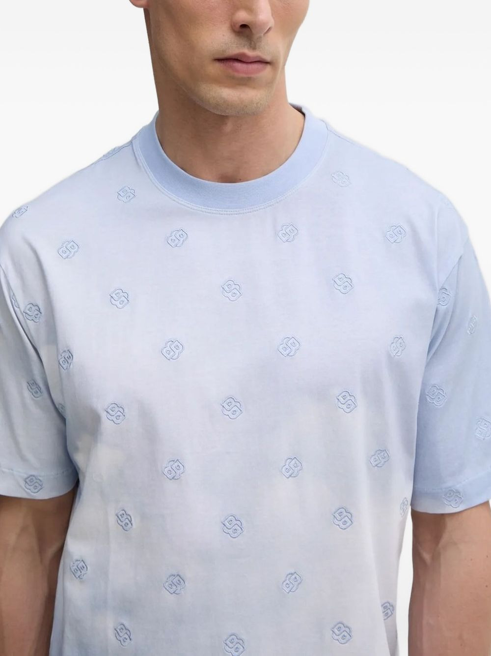 logo-embroidered T-shirt - 3
