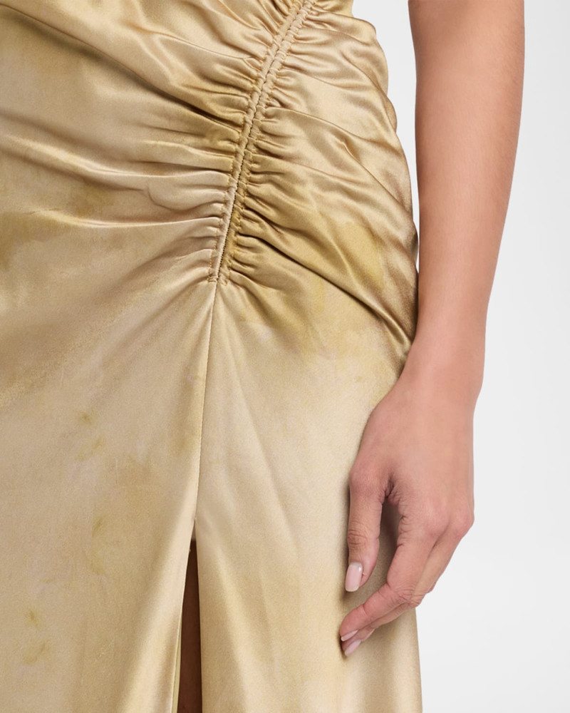 Beckford Printed Satin Maxi Dress 5