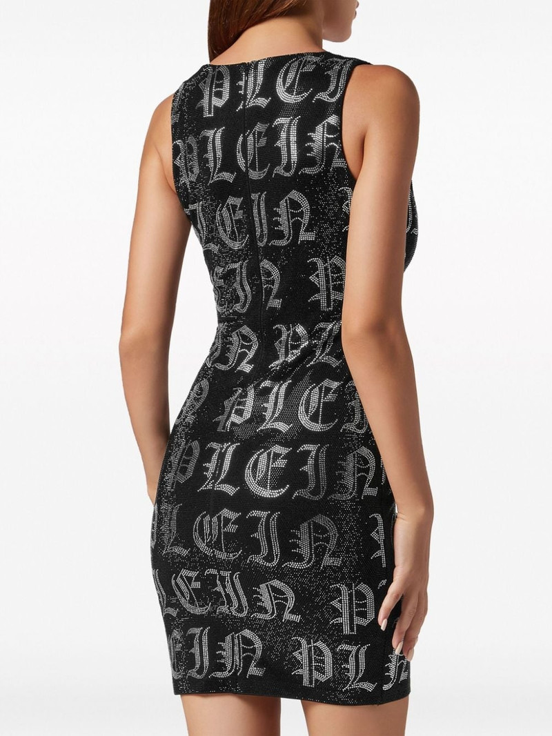 Gothic Plein rhinestone-embellished minidress 4