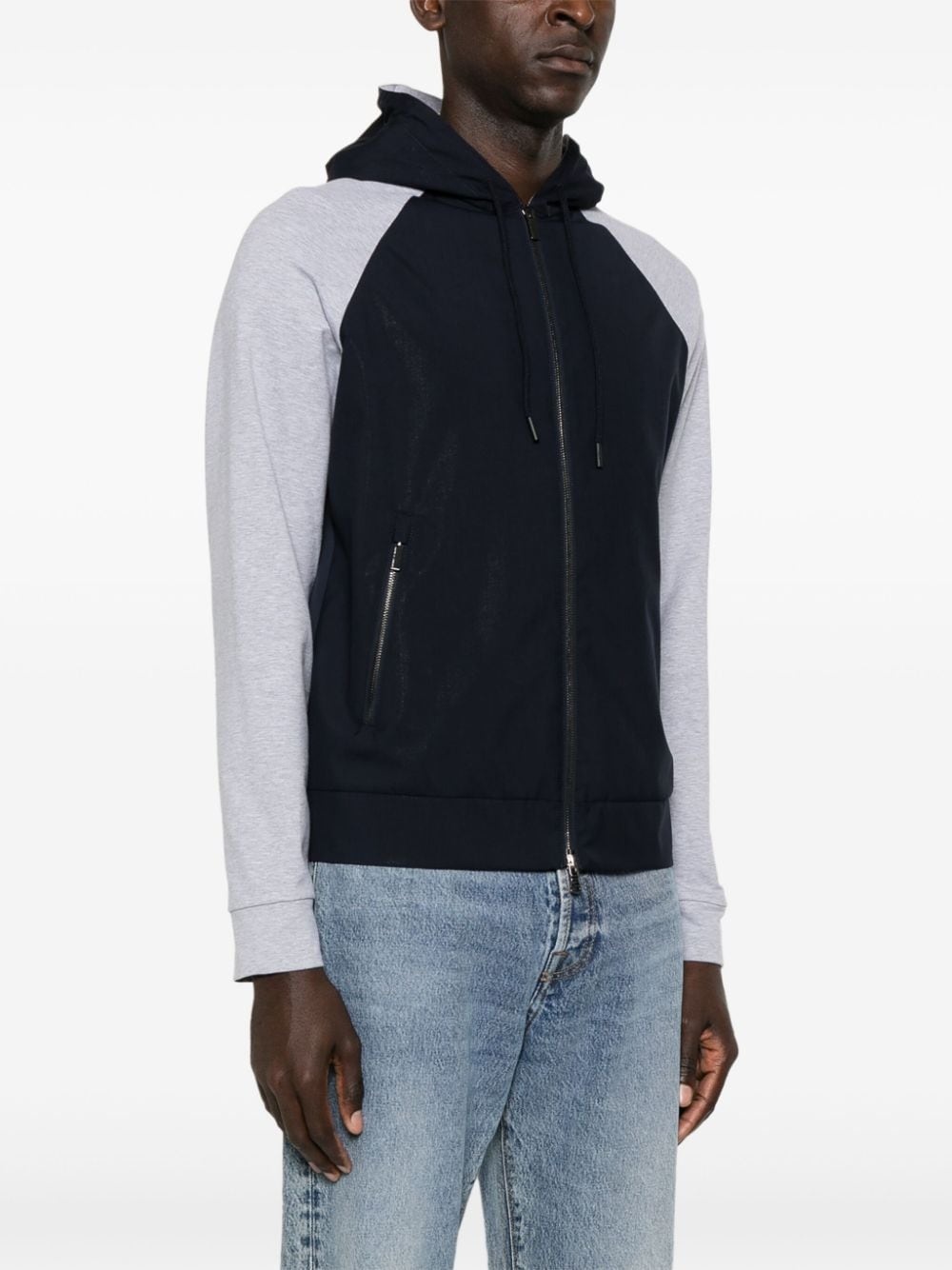 panelled hooded jacket - 3