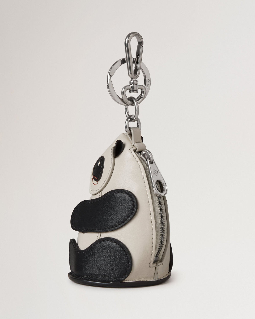Case Keyring Panda Black & Eggshell Small Classic Grain - 2