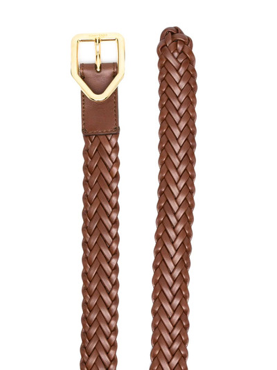 TOM FORD geometric-buckle woven belt outlook