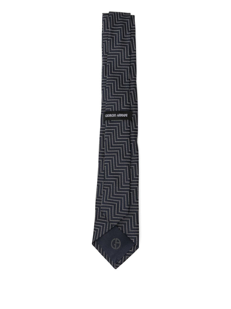 GIORGIO ARMANI printed silk tie outlook