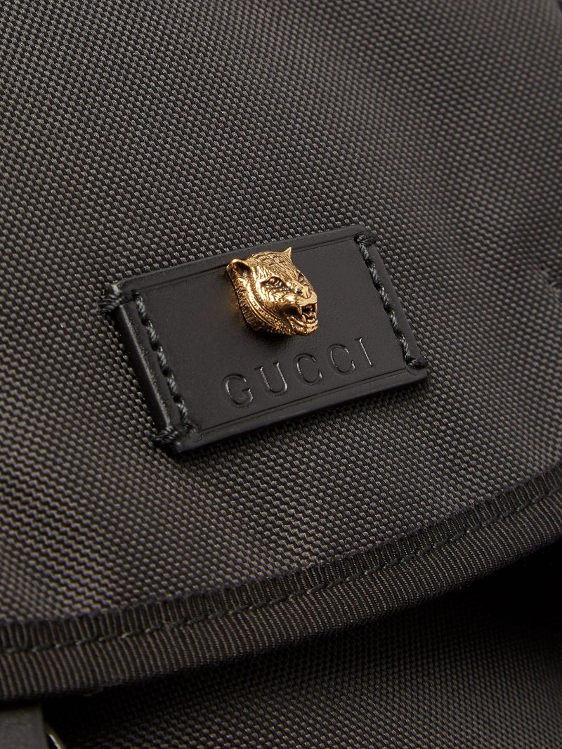 Techno web-stripe canvas backpack 5