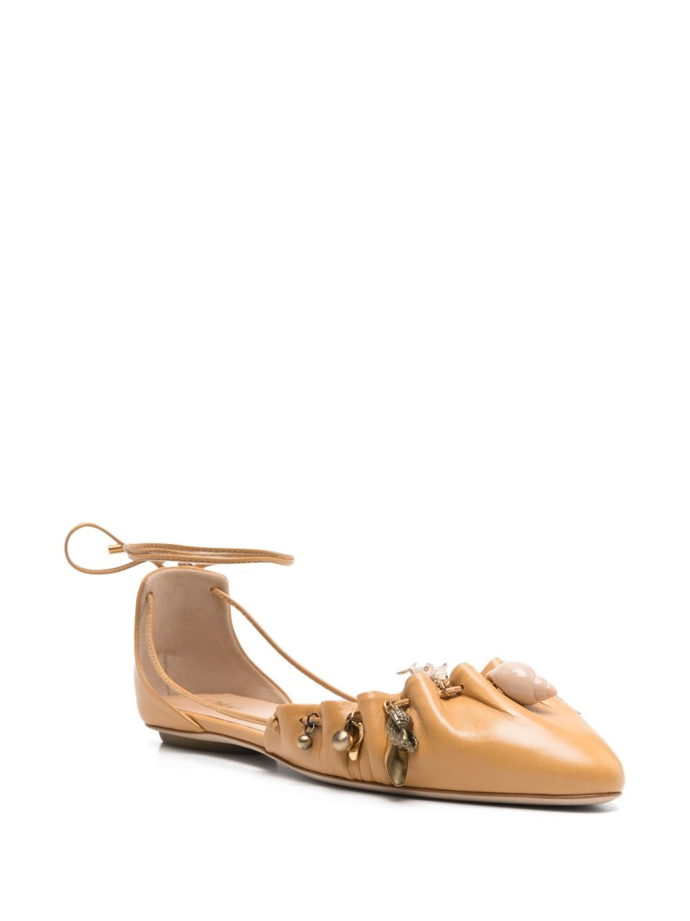 leather ballerina shoes - 2