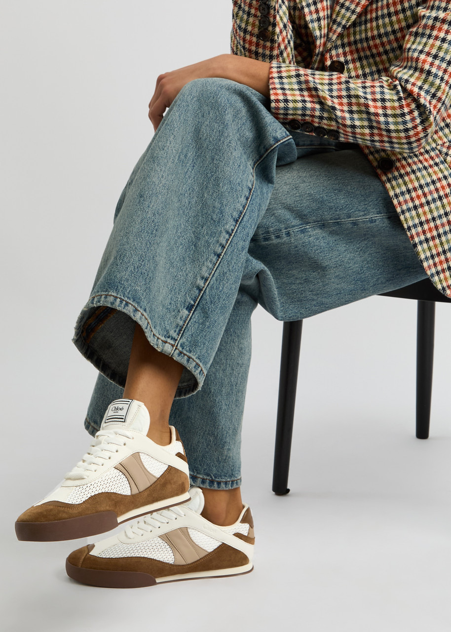 Chloe Kick Panelled Mesh Sneakers - 5