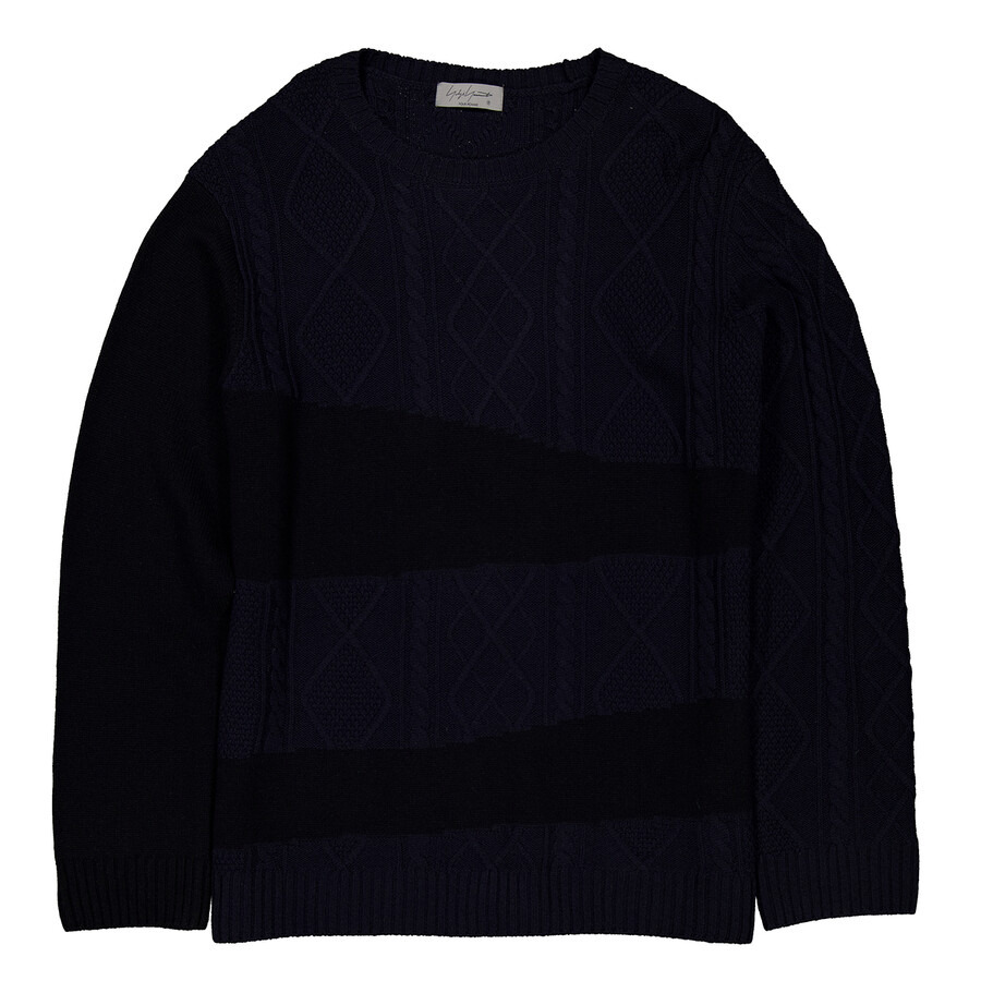 Yohji Yamamoto Round Neck With Design Switching, Brand Size 3 (Large) - 5
