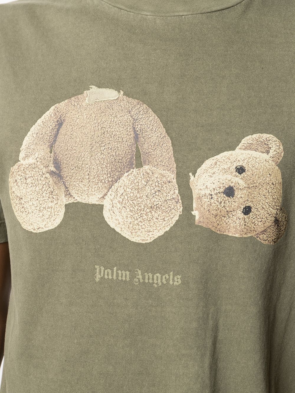 logo bear-print T-shirt - 5