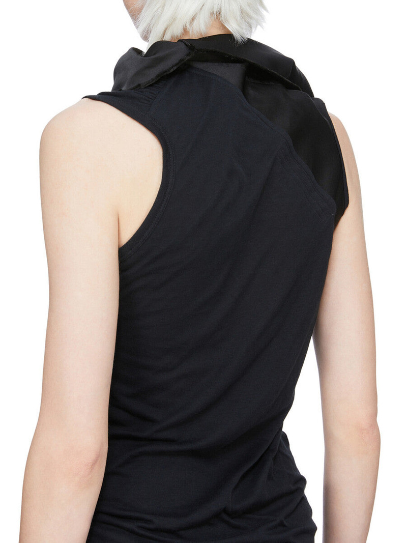 drape-neck mini dress 4