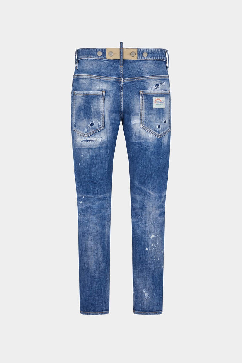 MEDIUM MENDED RIPS WASH SKATER JEANS - 2
