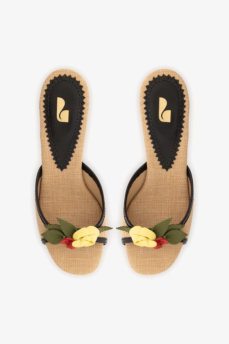 Juliette Mule Beige Raffia 5