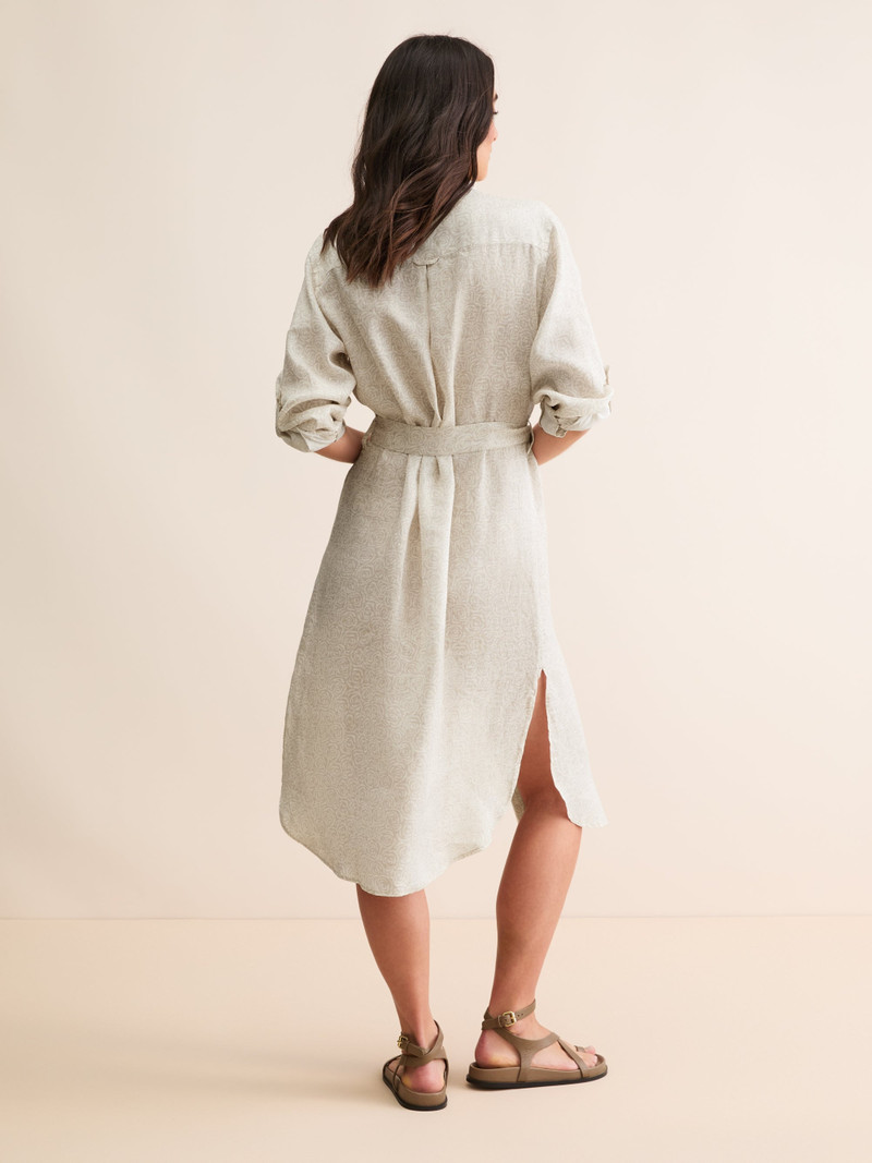 Women's Dress Milan Linen Rose Sand 4