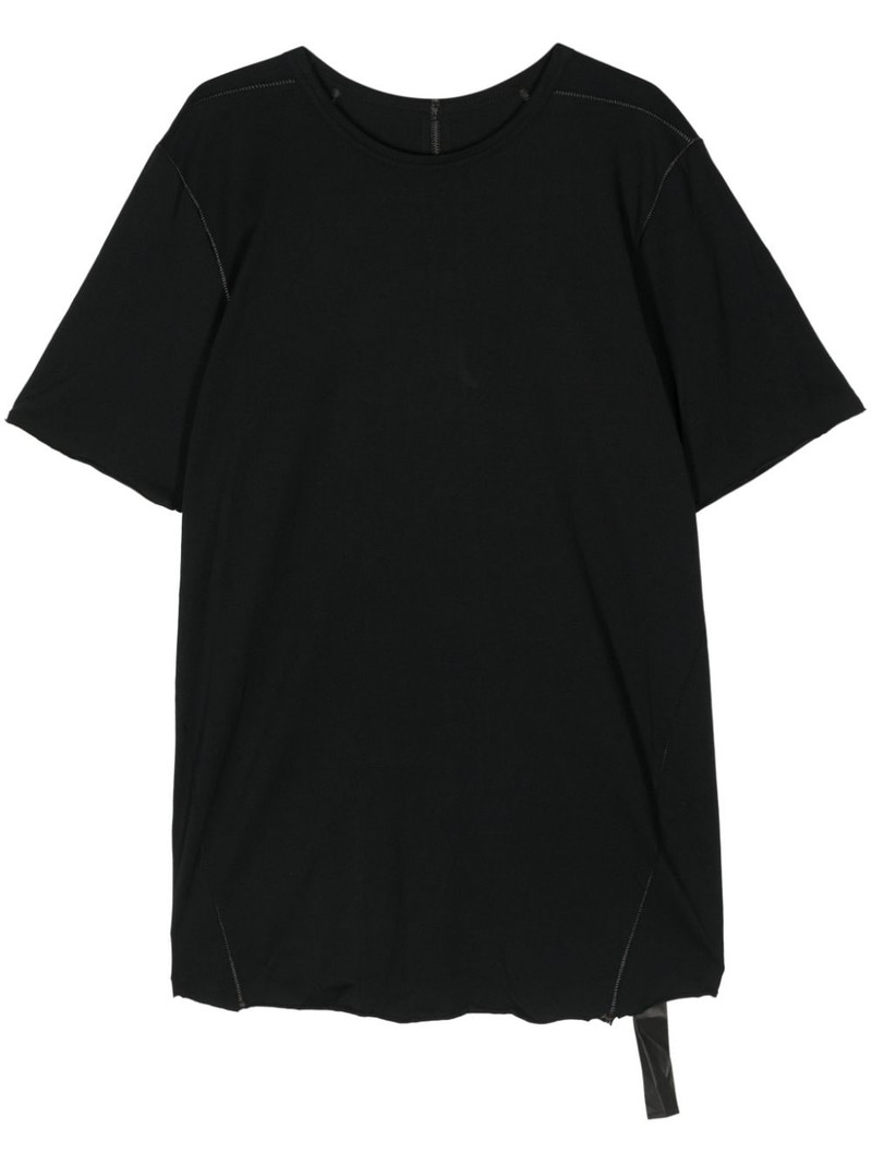 strap-detailing organic cotton t-shirt 1