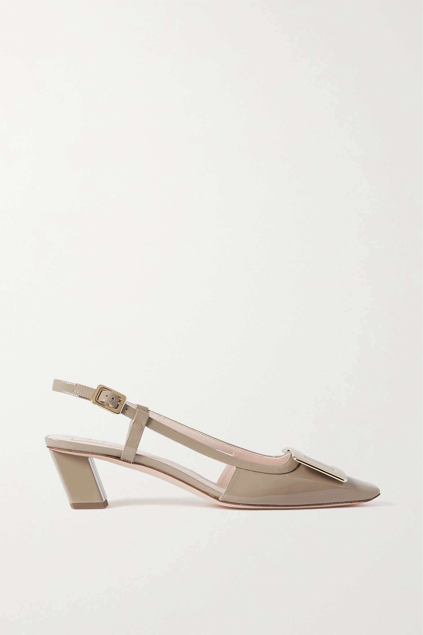 Belle Vivier patent-leather slingback pumps - 1